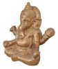 Small Ganesh G Glossy Black Gold