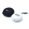 Sonic Alert - Sonic Shaker Portable Alarm Clock, Compact Design with Digital Display - White