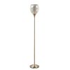 Uplight Floor Lamp with Mercury Glass Shade