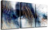Abstract Watercolor Canvas Painting Prints Contemporary Artworks Wall Pictures for Living Room Bedroom Bathroom Dining Room Wall Decor,Set of 3