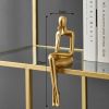 Nordic Abstract Figures Home Decoration Accessories Sculptures Living Room Study Decor Gold Humanoid Resin Embellishment Statues